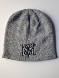 Grey Beanie - Black Logo